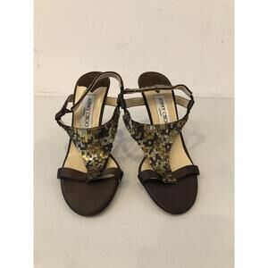Glamorous High Heels - Stunning Sequined Sandals